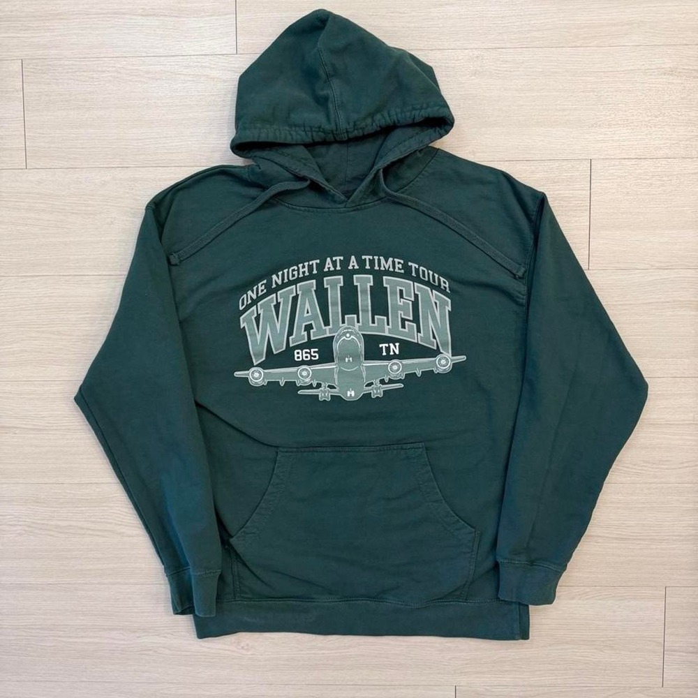 Morgan Wallen Green One Night at a Time World Tour Pullover Hoodie Mens Large